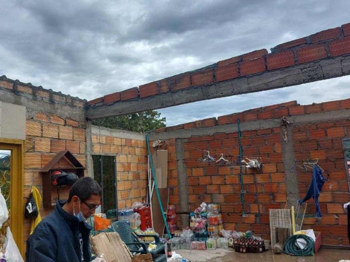 Vendaval en Timaná, Huila dejó 21 viviendas afectadas