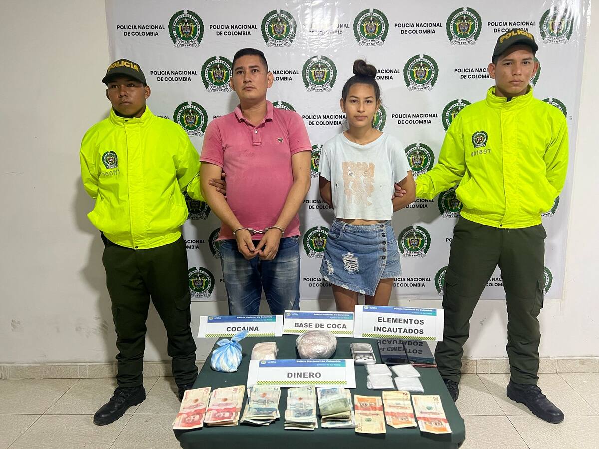 Policía de Bolívar capturó a dos presuntos vendedores de drogas en Magangué