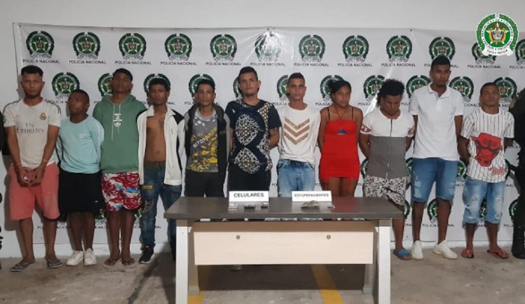 Capturas Los Costeños. Cortesía: Fiscalía