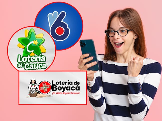 Loterías de Boyacá, Cauca y Baloto. Fotos: redes sociales Loterías de Boyacá, Cauca y Baloto / Getty Images