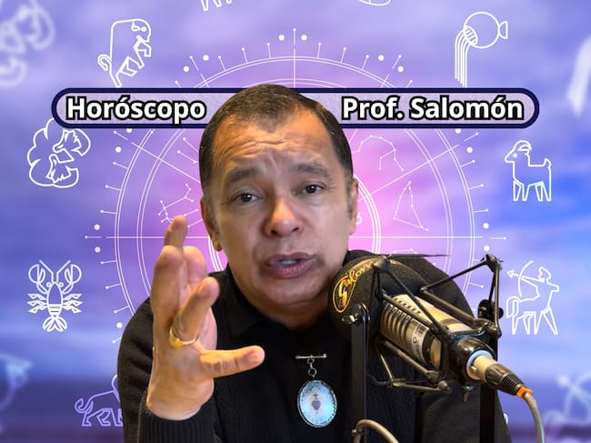 Él es el profesor Salomón, experto en la lectura del Horóscopo y el Tarot (Crédito: Profesor Salomón - Youtube) // De fondo: Imagen ilustrativa del horóscopo (crédito: Getty Images).