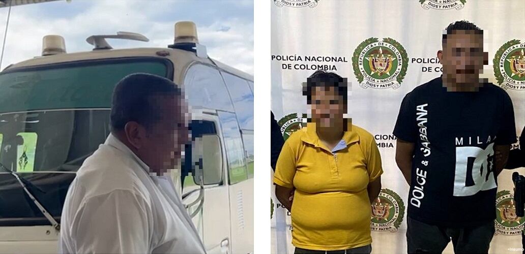 Capturados acusados de trata de personas- fotos fiscalía