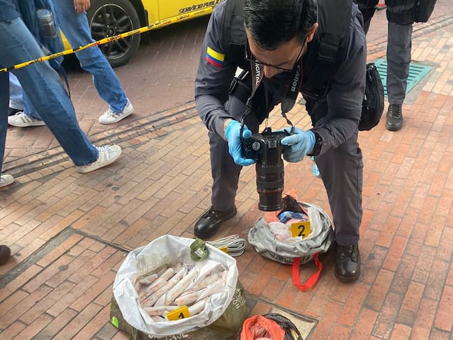 Detienen a un hombre con artefactos explosivos en el centro de Bogotá
