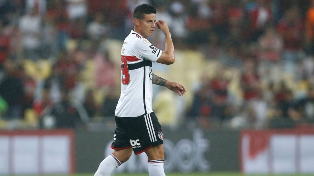 James Rodríguez usaría exótico dorsal en São Paulo