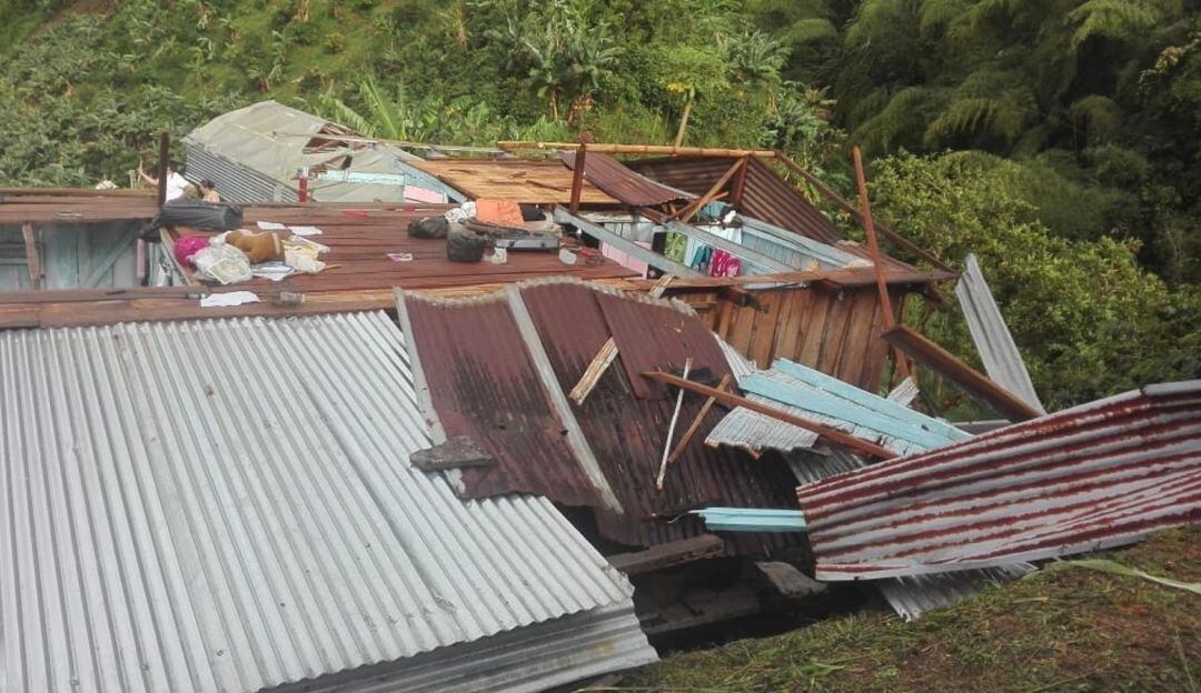 Afectaciones en Marquetalia por lluvias.