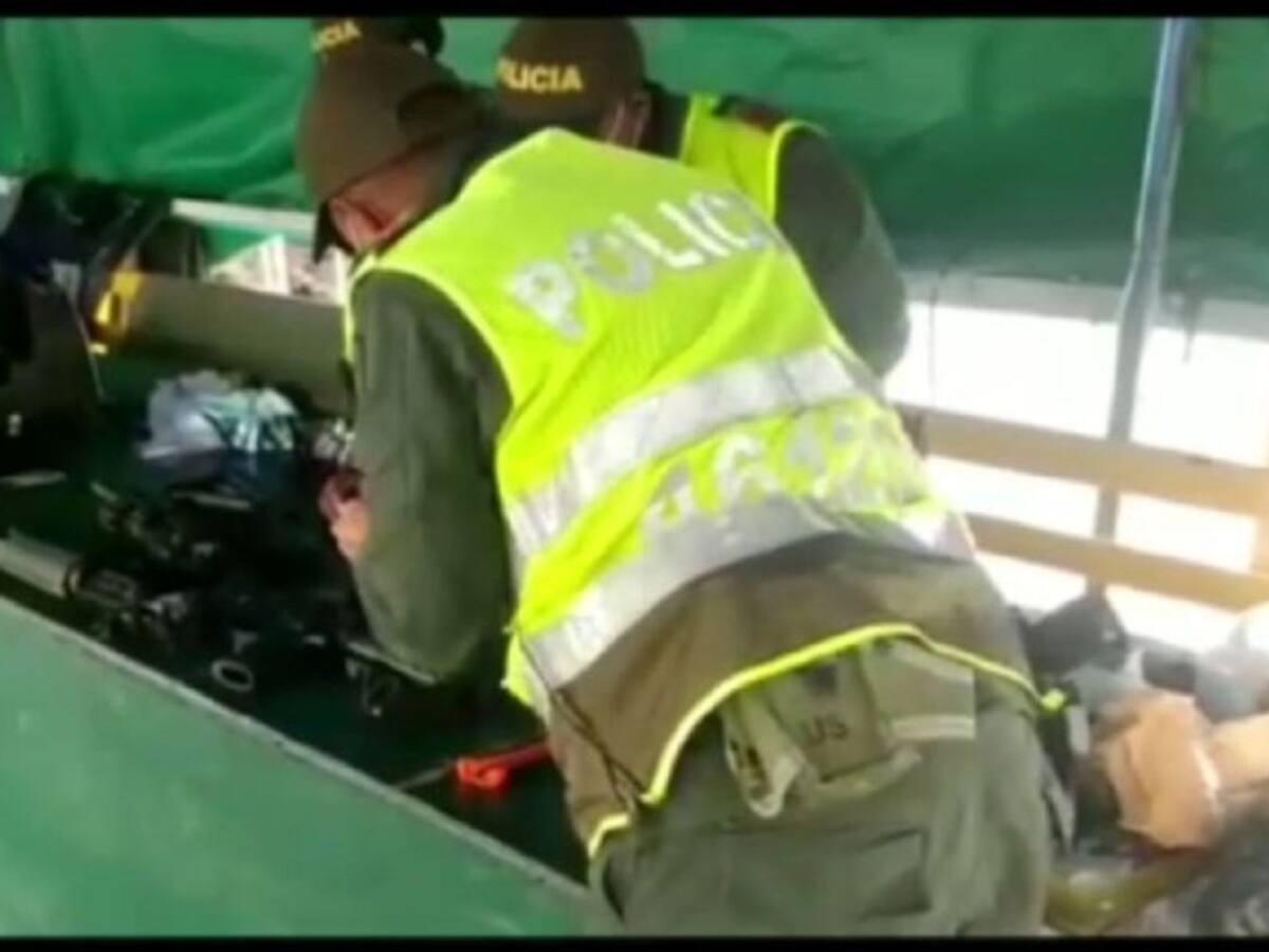 Policía en Buenaventura incautó arsenal bajo la modalidad de encomienda