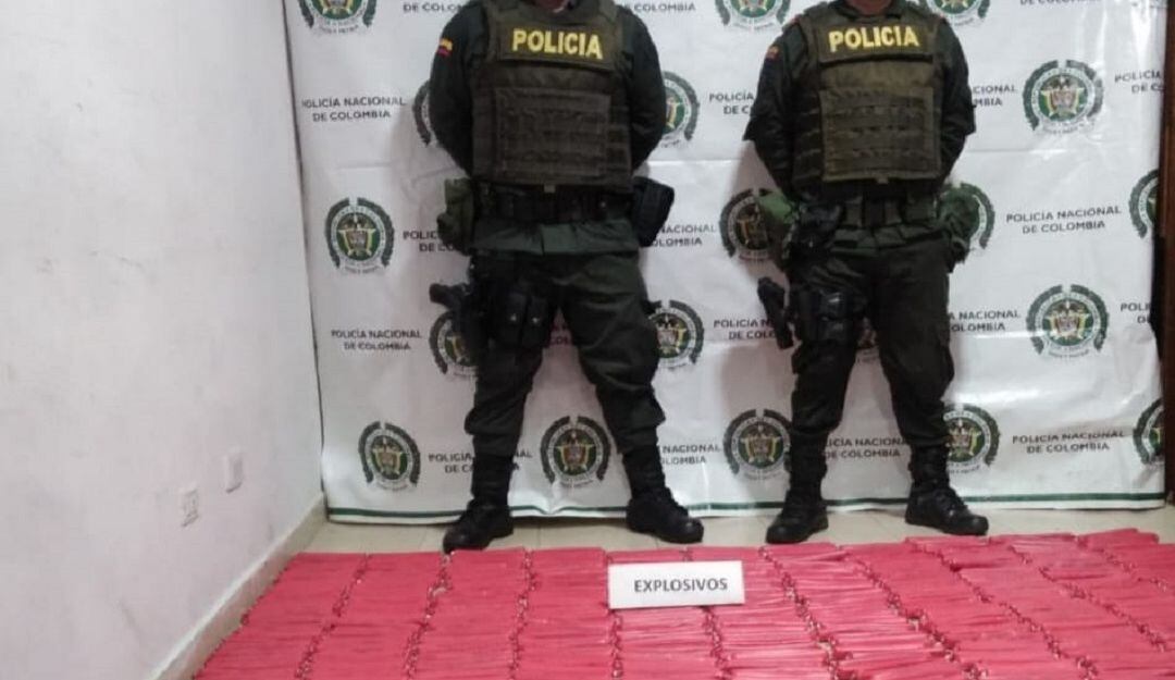 Decomisan explosivos en Nariño