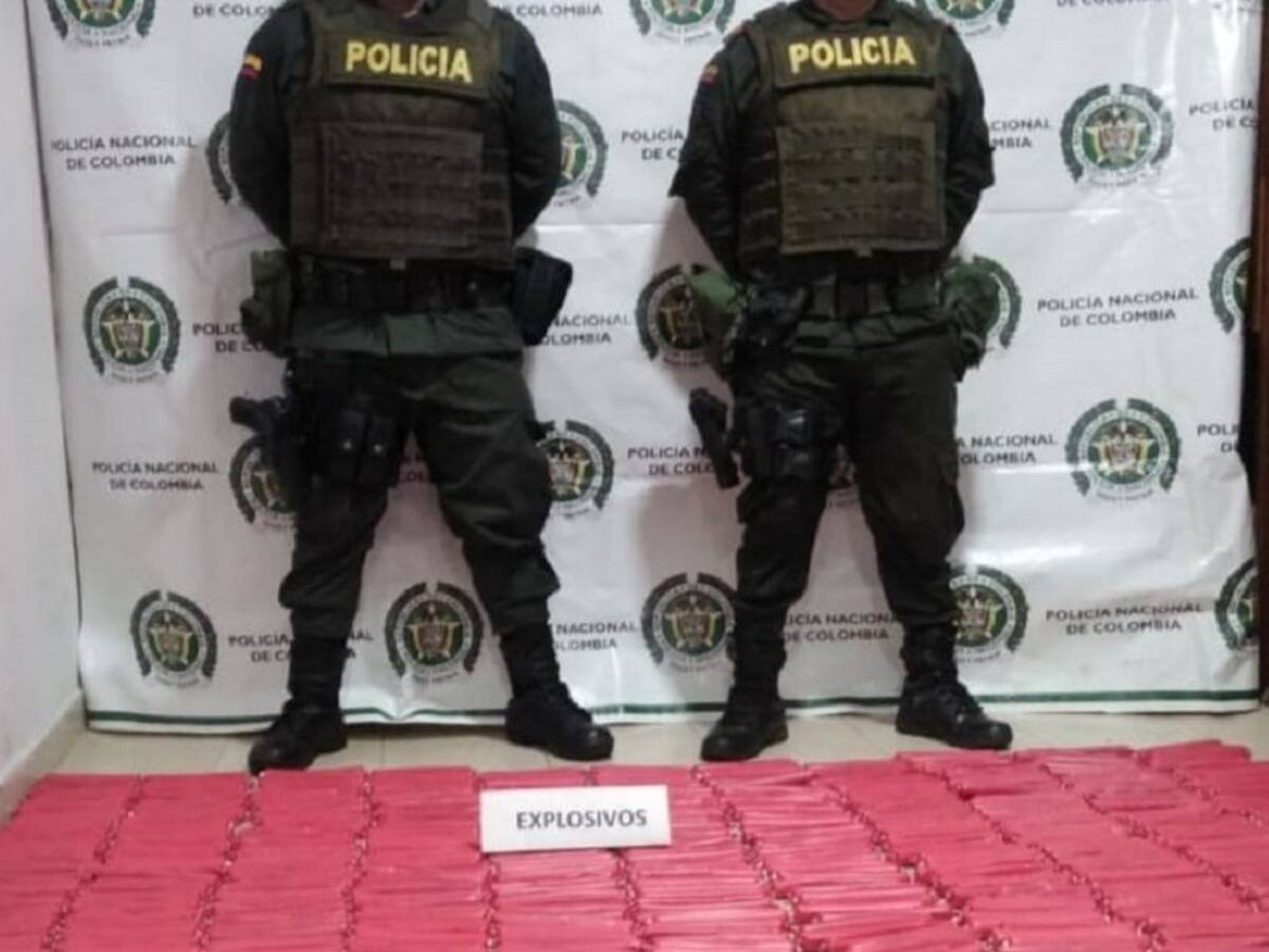 Decomisan explosivos en Nariño