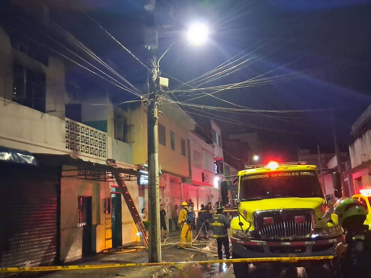 En Neiva Incendio estructural deja tres personas fallecidas