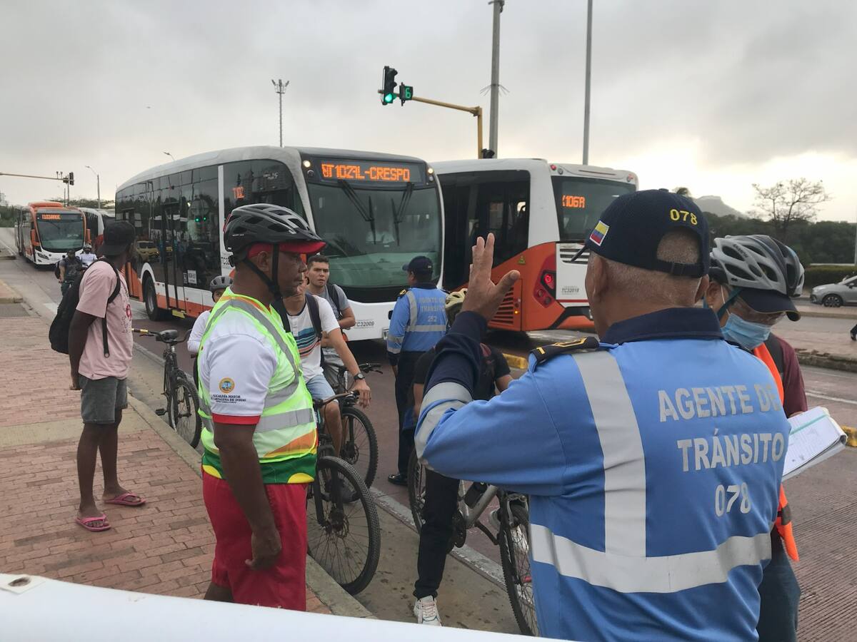 Campaña del DATT busca respeto a usuarios de bicicletas en Cartagena