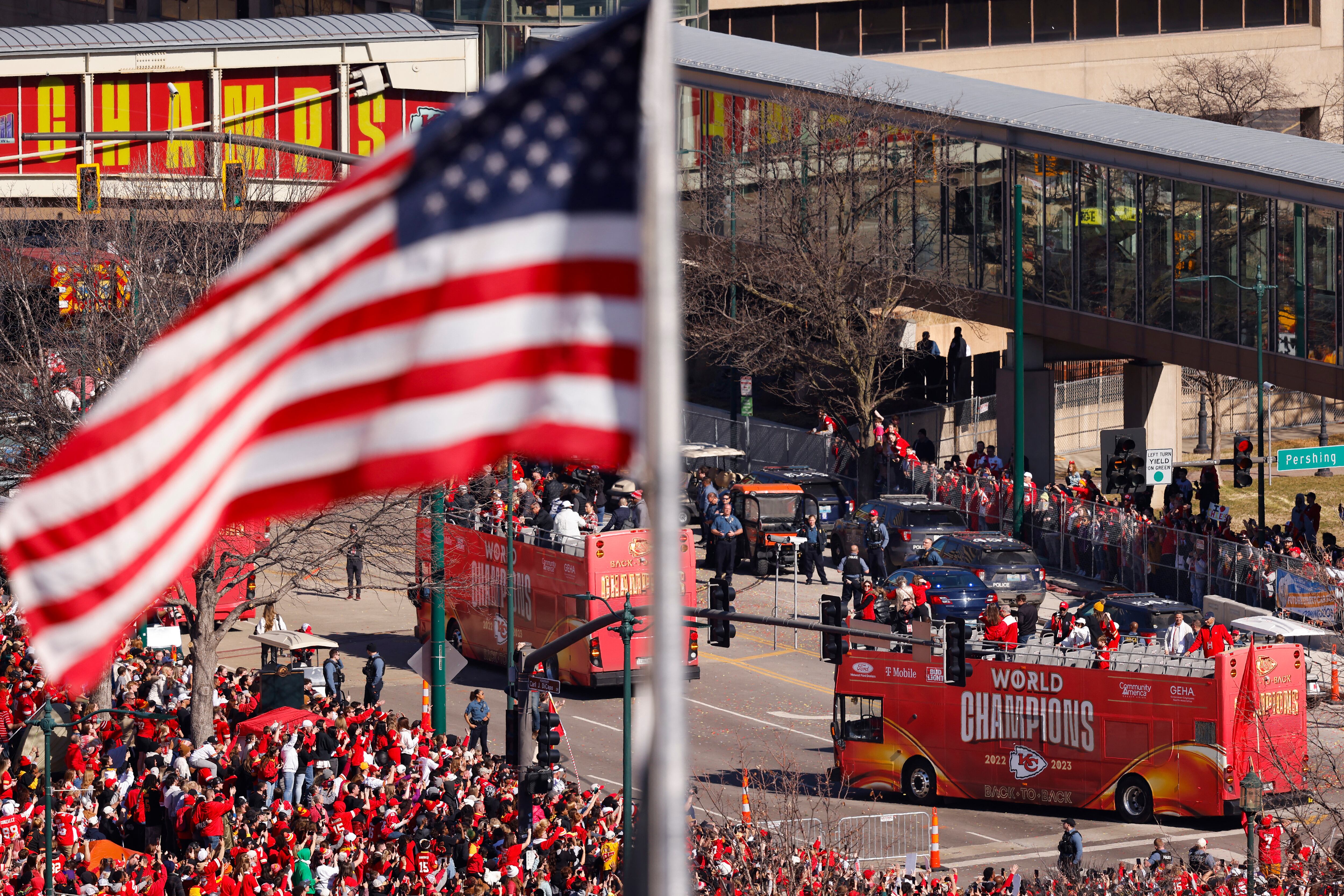 Tiroteo en medio del desfile de victoria de Kansas City Chiefs - AFP