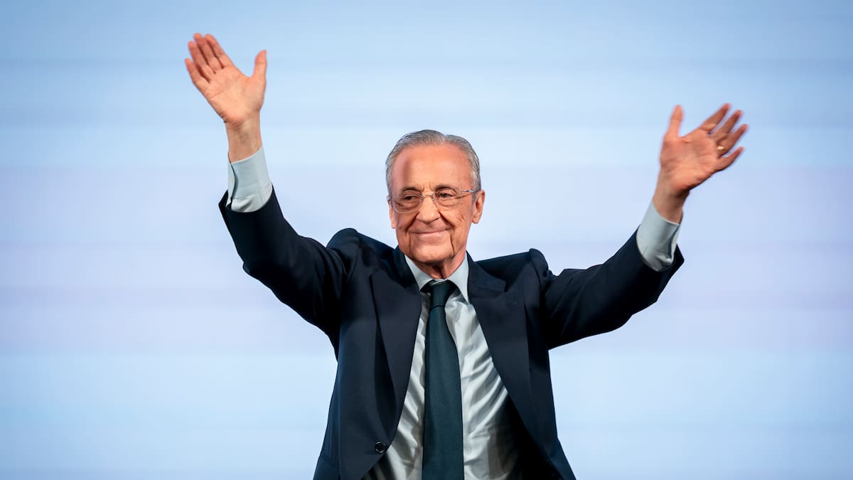 Florentino Pérez fue reelegido como presidente del Real Madrid