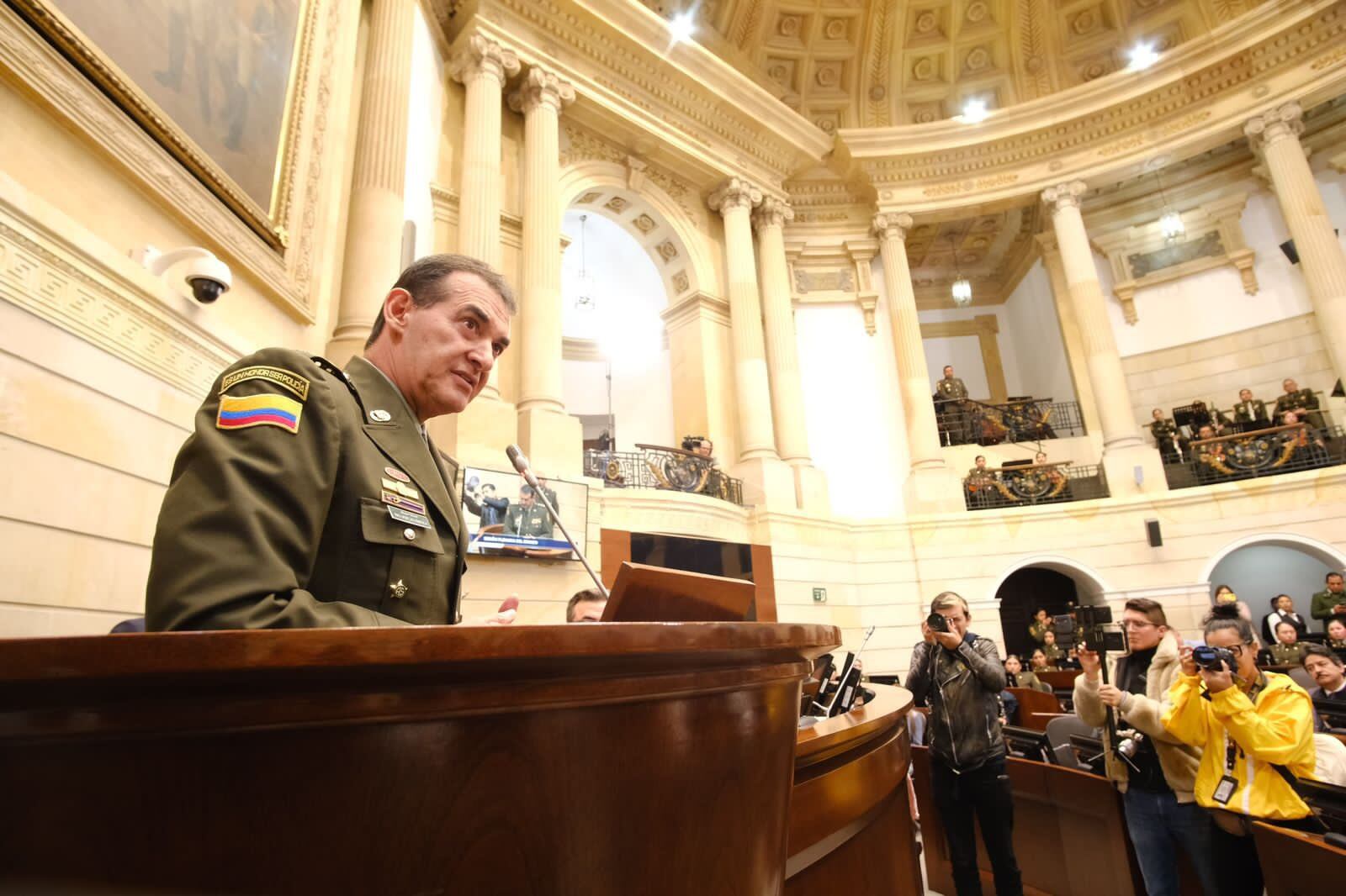 El Senado aprobó el ascenso a Mayor del director de la Policía, William Salamanca (Foto: Senado)