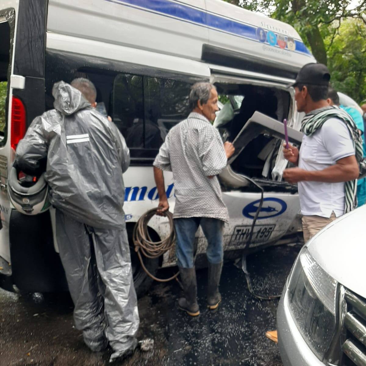 Grave accidente en vías del Huila