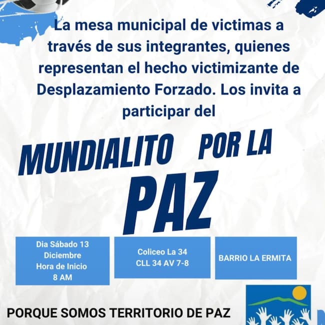 Mundialito por la Paz en Cúcuta. / Foto: Mesa Municipal de Víctimas.
