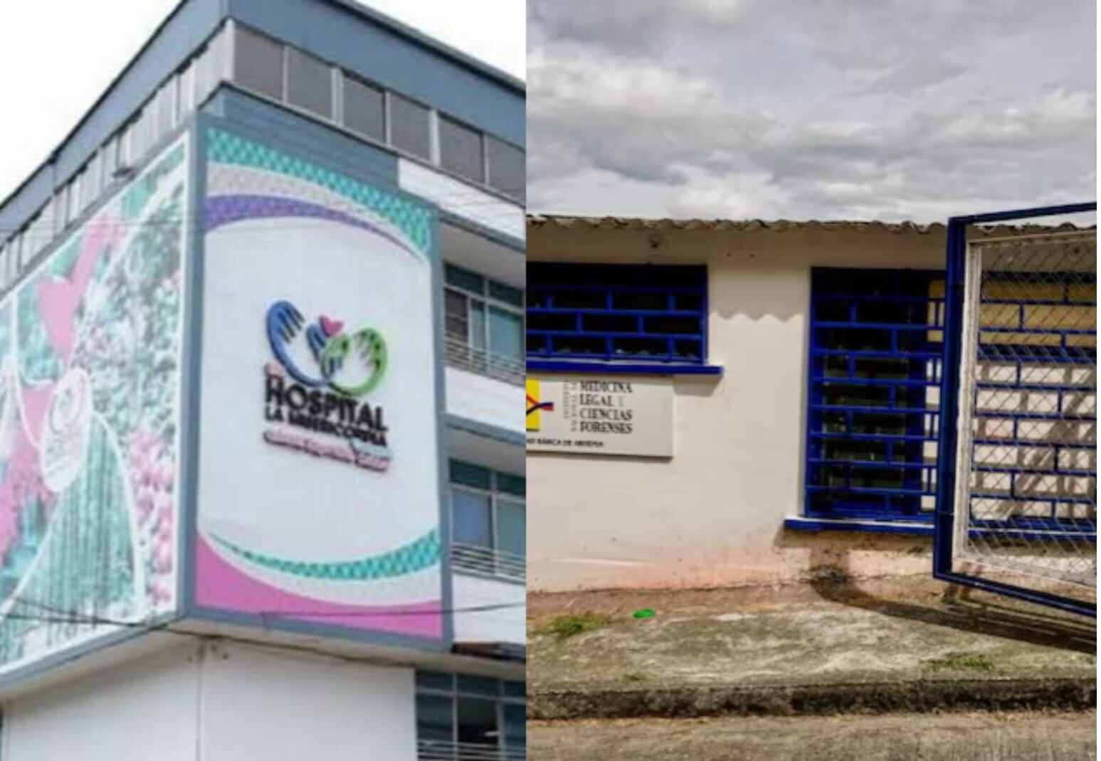 Hospital La Misericordia y la Morgue en Calarcá, Quindío. Fotos: Archivo Caracol Radio