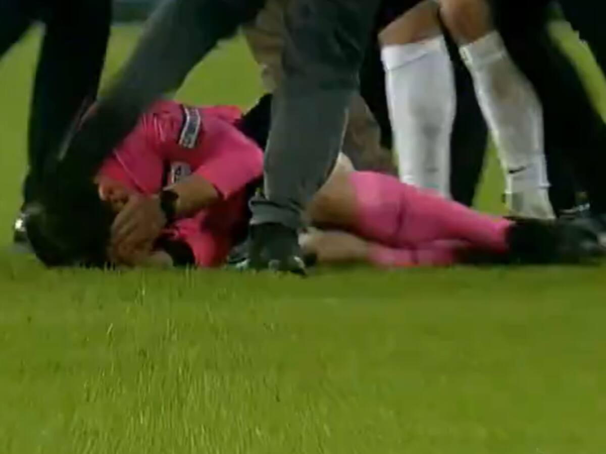 Insólito: El presidente de un equipo turco bajó al campo a darle un puño al árbitro