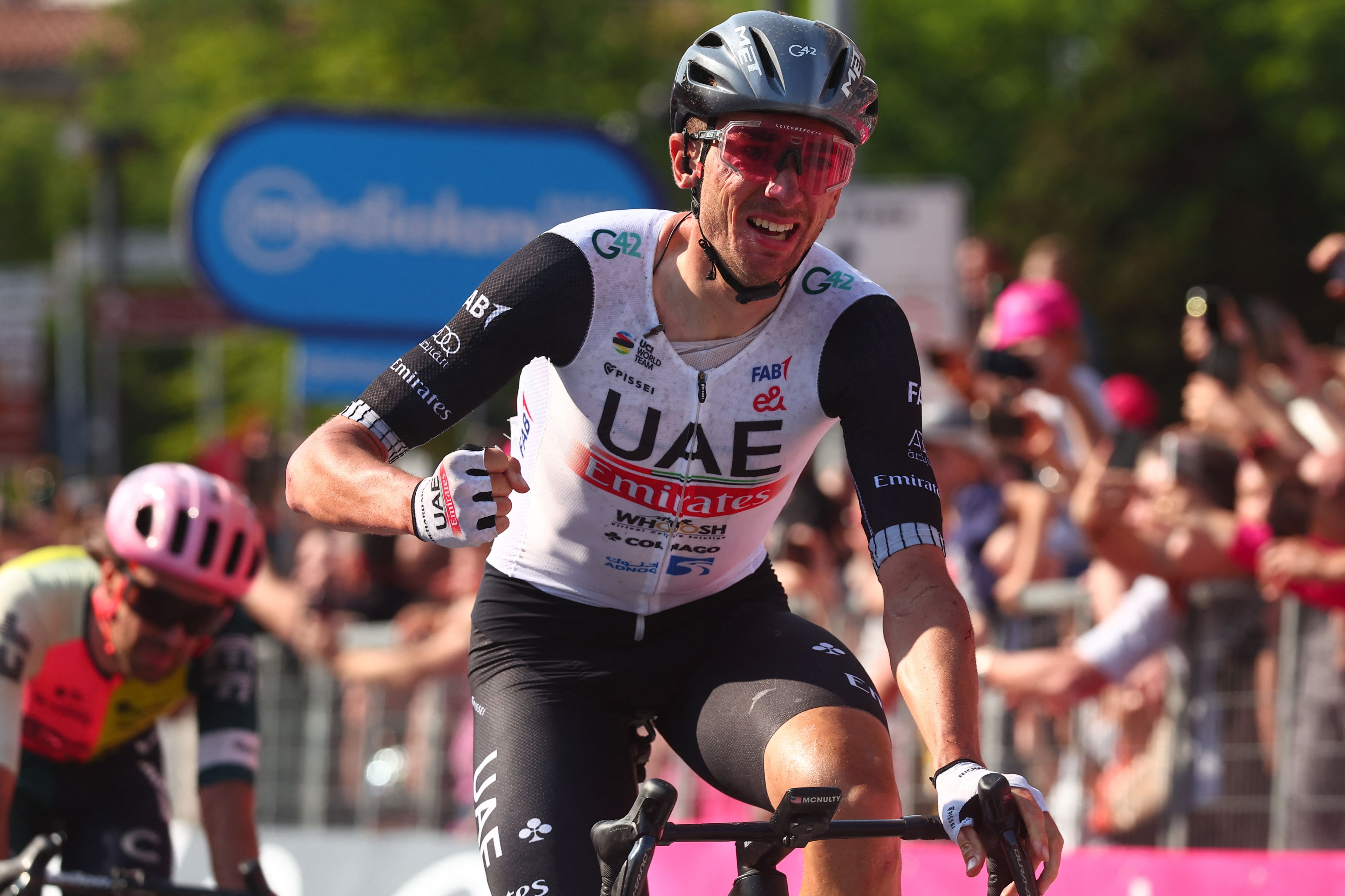 Brandon McNulty se quedó con la etapa 15 del Giro de Italia 2023. (Photo by Luca Bettini / AFP) (Photo by LUCA BETTINI/AFP via Getty Images)
