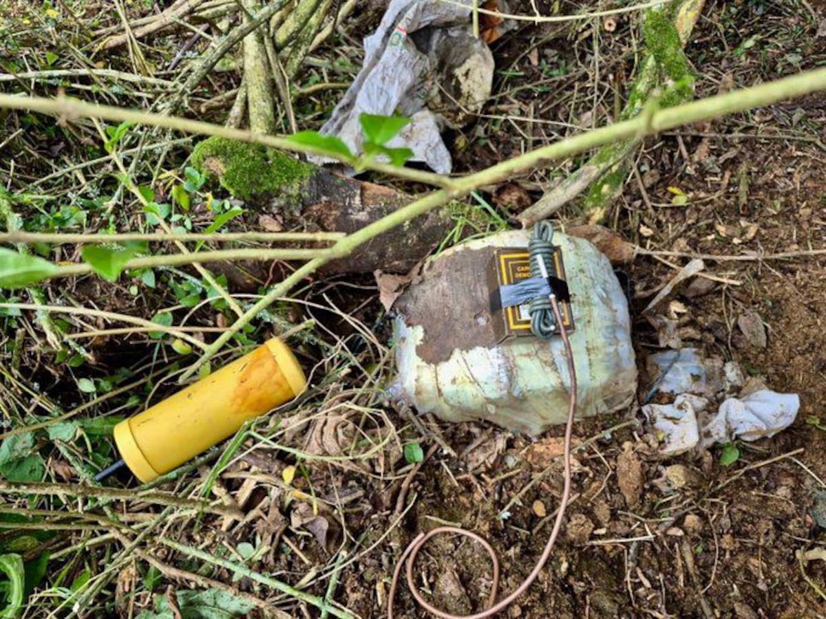 Frustran acción terrorista del ELN en norte de Antioquia, autoridades desactivan artefacto explosivo