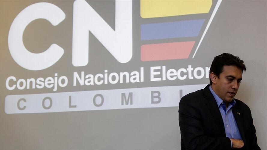 Alexander Vega, presidente del Consejo Nacional Electoral, expresó que esta investigación tiene alcance administrativo. Foto: Colprensa