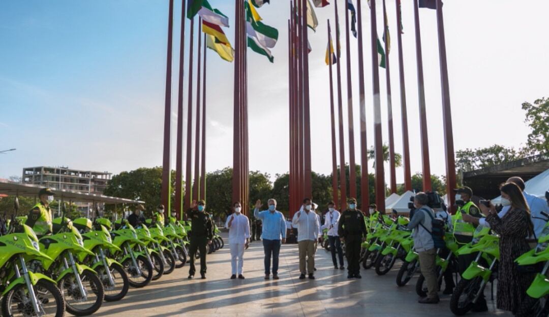 Motos entregadas a la Policía