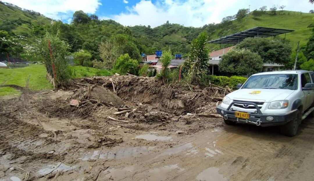 La mayor afectación se registra en la Ruta 45 a la altura del puente Arenoso.
