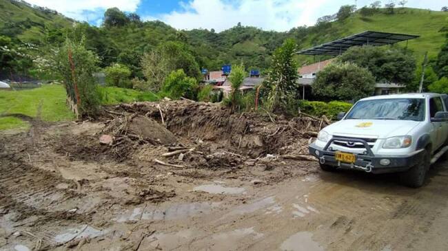 La mayor afectación se registra en la Ruta 45 a la altura del puente Arenoso.