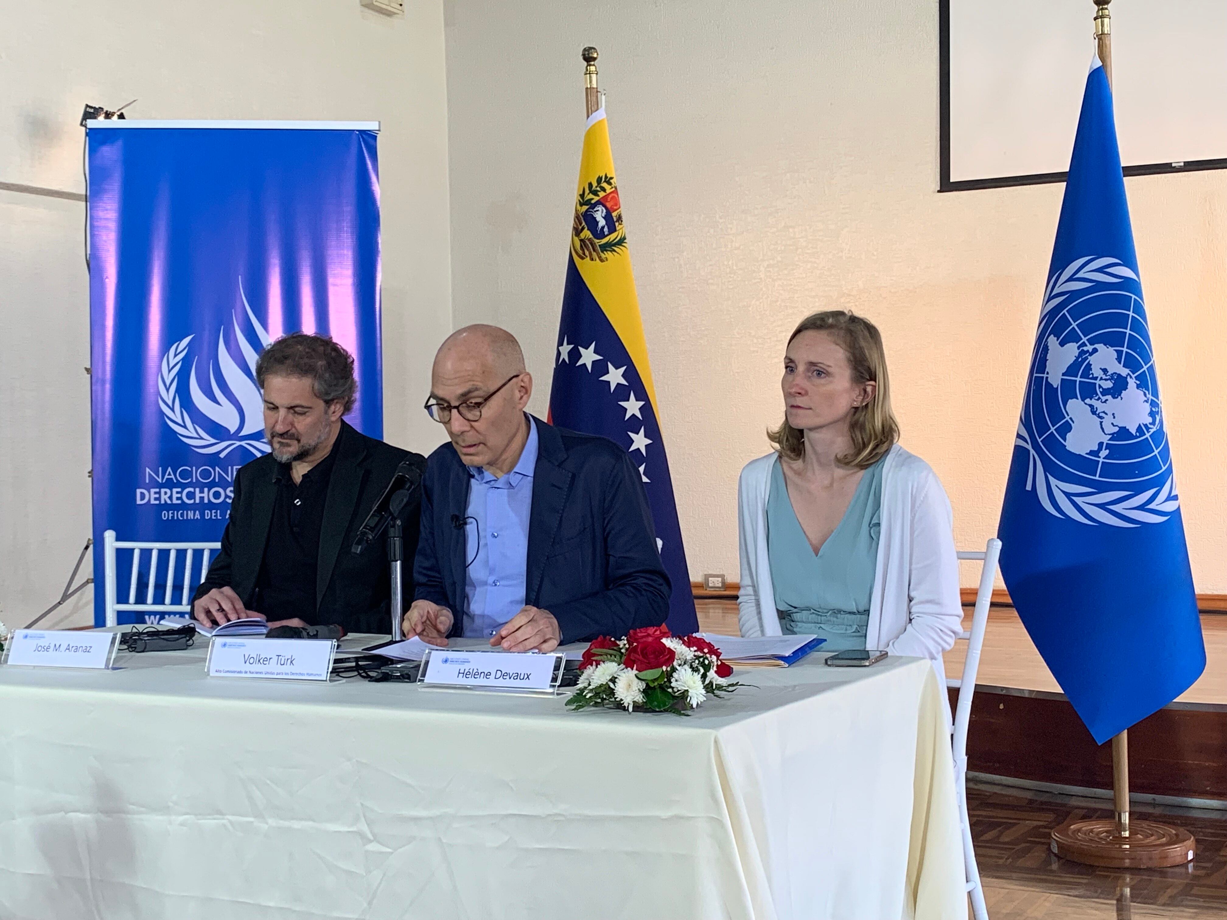 Volker Türk, alto comisionado de la ONU para los DDHH en su visita a Venezuela en enero de 2023. Foto: W Radio.