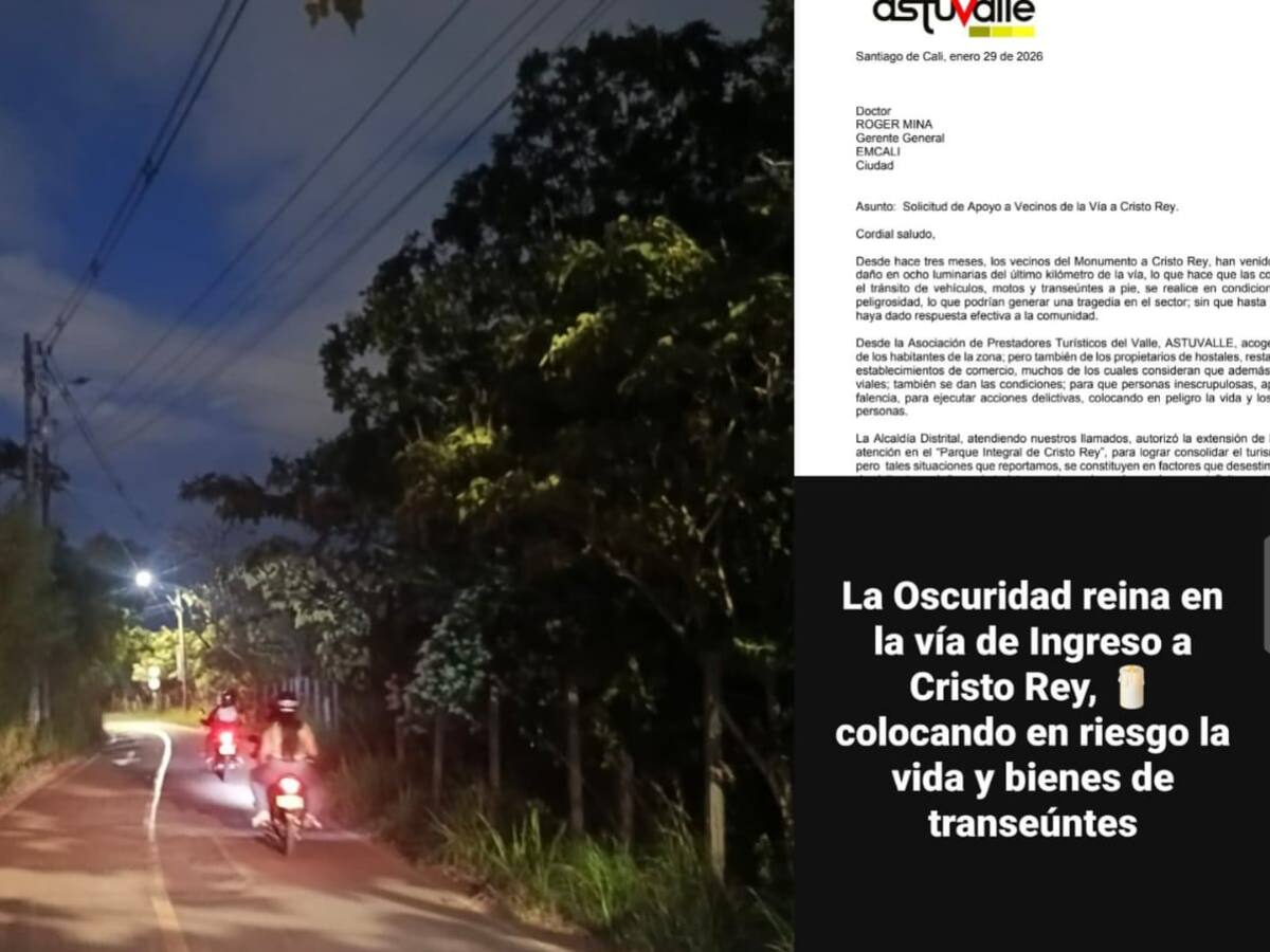 Daños en luminarias ponen en riesgo el acceso al Monumento a Cristo Rey