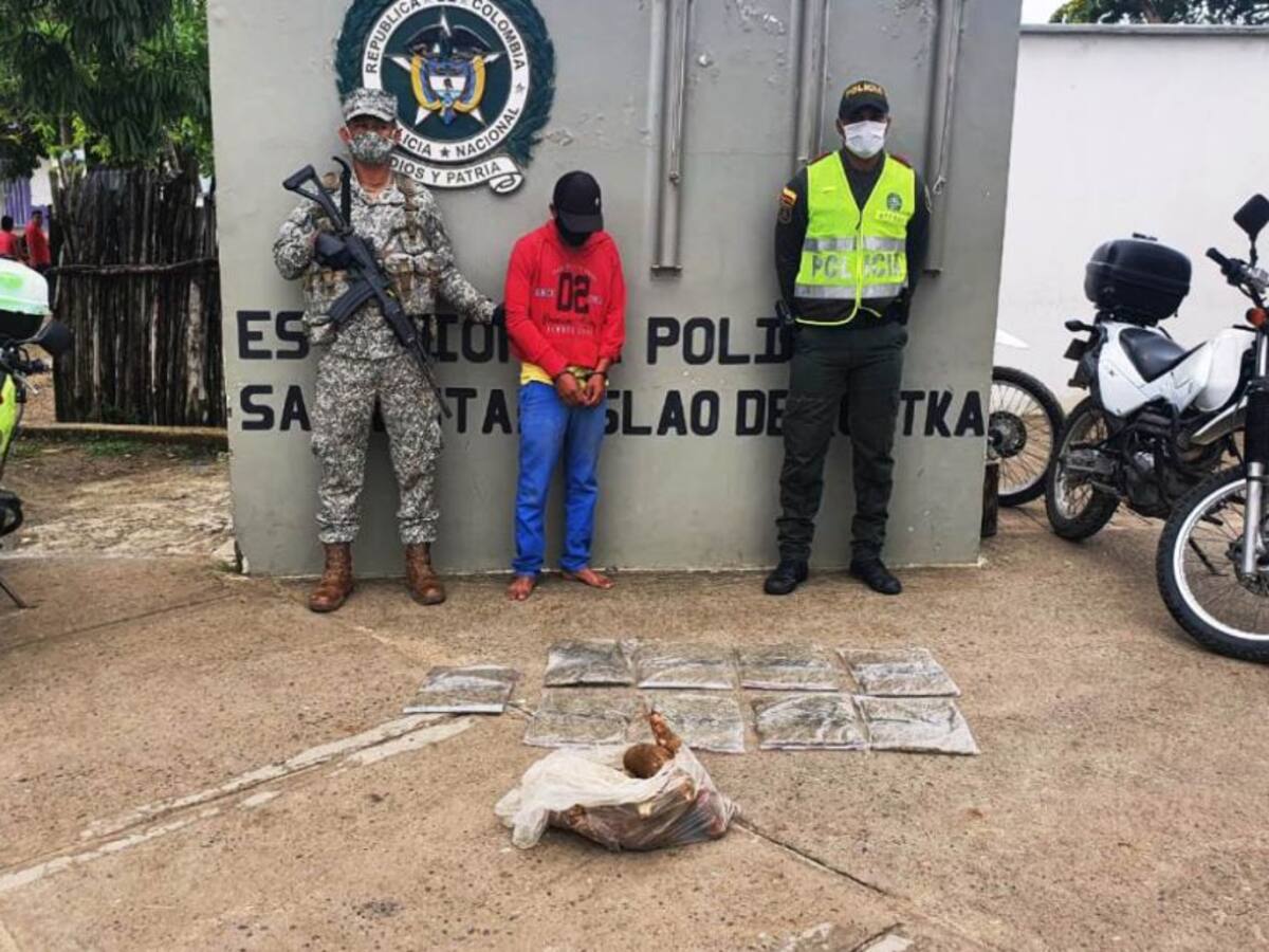 En un costal con yuca transportaban marihuana en Bolívar