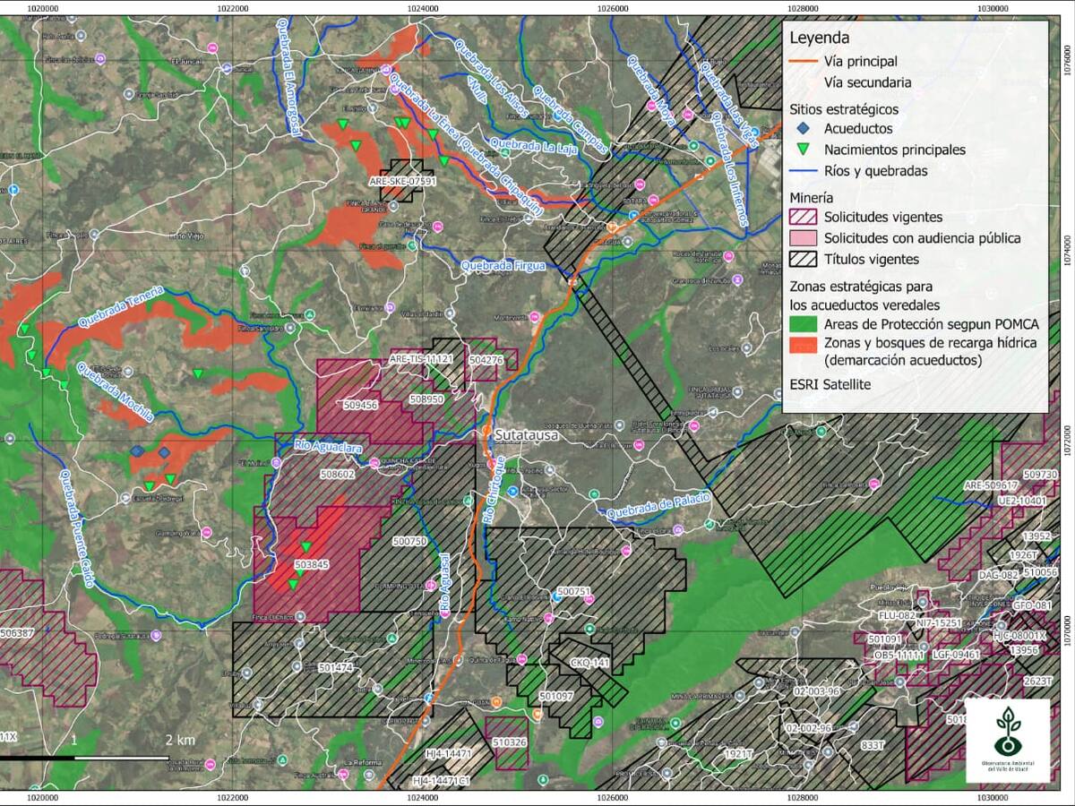 Hay alerta en Sutatausa por posible explotación minera en sus suelos