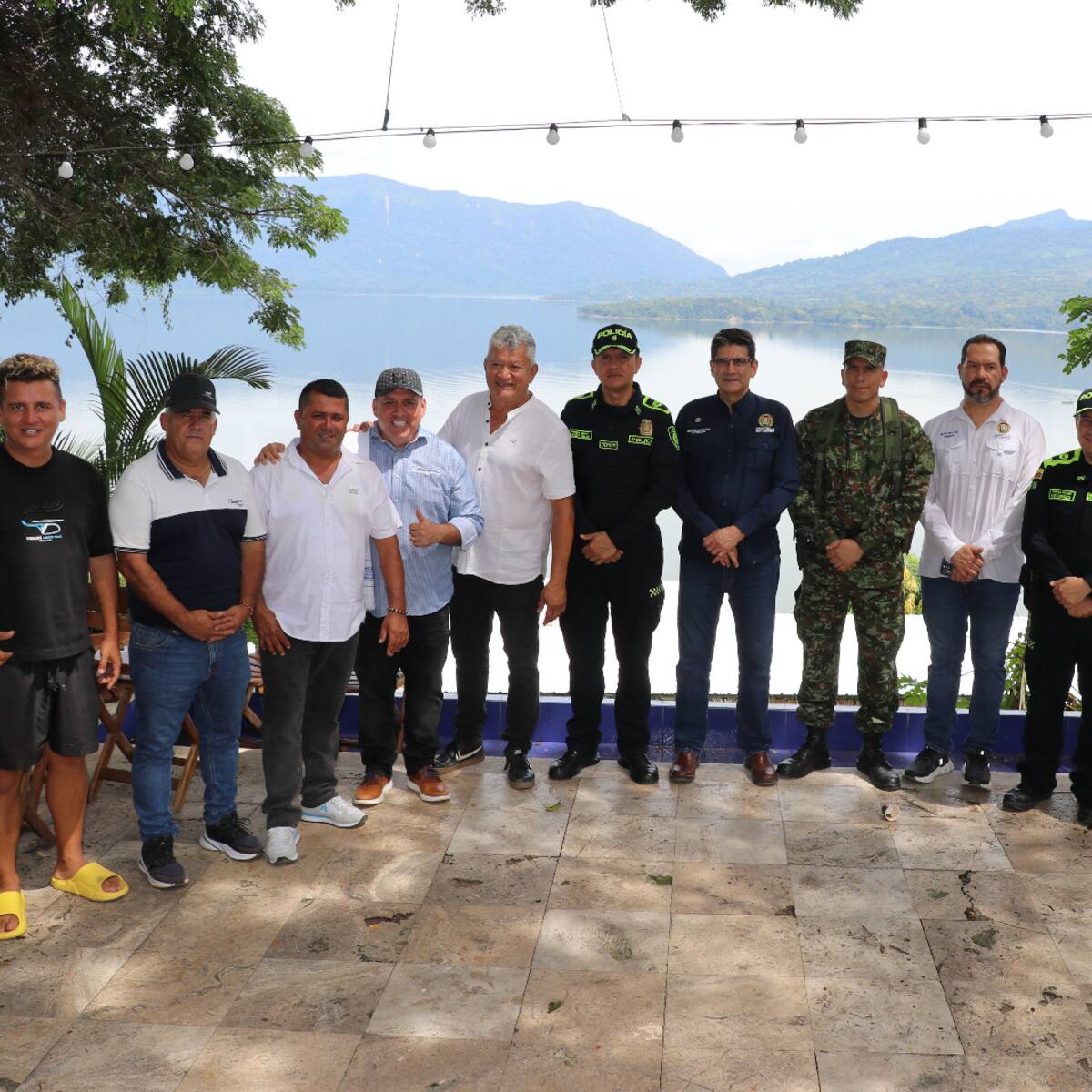 Autoridades presentaron la red de seguridad para el embalse Topocoro
