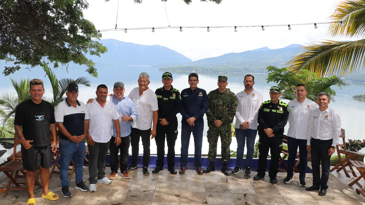 Autoridades presentaron la red de seguridad para el embalse Topocoro