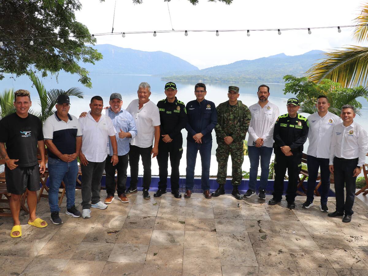 Autoridades presentaron la red de seguridad para el embalse Topocoro