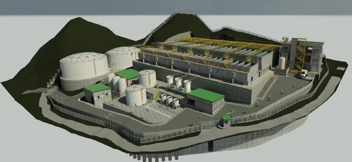 Planta de Tratamiento de Agua 'El Curval' . Alcaldía de Santa Marta