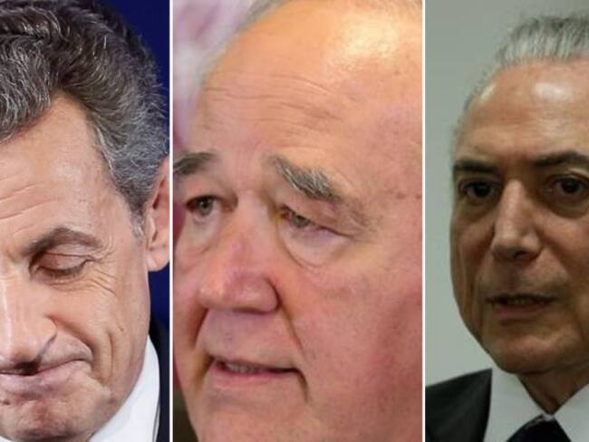 Nicolas Sarkozy, Pablo Kuczynski y Michel Temer