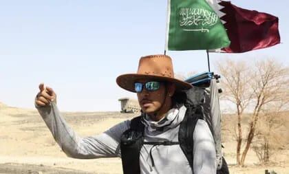 Un hincha caminará hasta Qatar para el mundial de fútbol // AFP