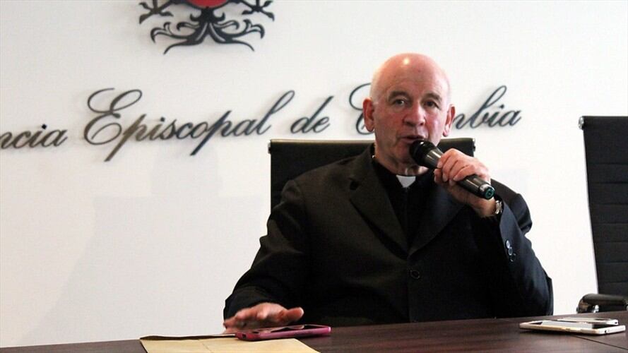 El arzobispo de Tunja y expresidente de la Conferencia Episcopal, Luis Augusto Castro, habló en nombre de los obispos de Colombia. Foto: Colprensa