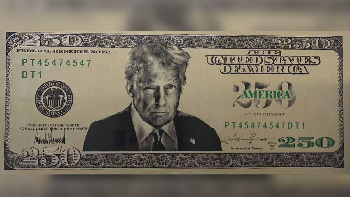 Gobierno de Estados Unidos estaría presionando impresión de billetes con la cara de Trump