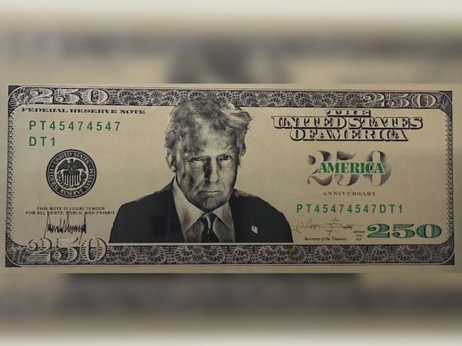 El Washington Post reveló que dos funcionarios del Departamento del Tesoro han insistido en preparar el lanzamiento de los billetes de 250 dólares con el retrato del mandatario.
(Foto: Cortesía Washington Post )