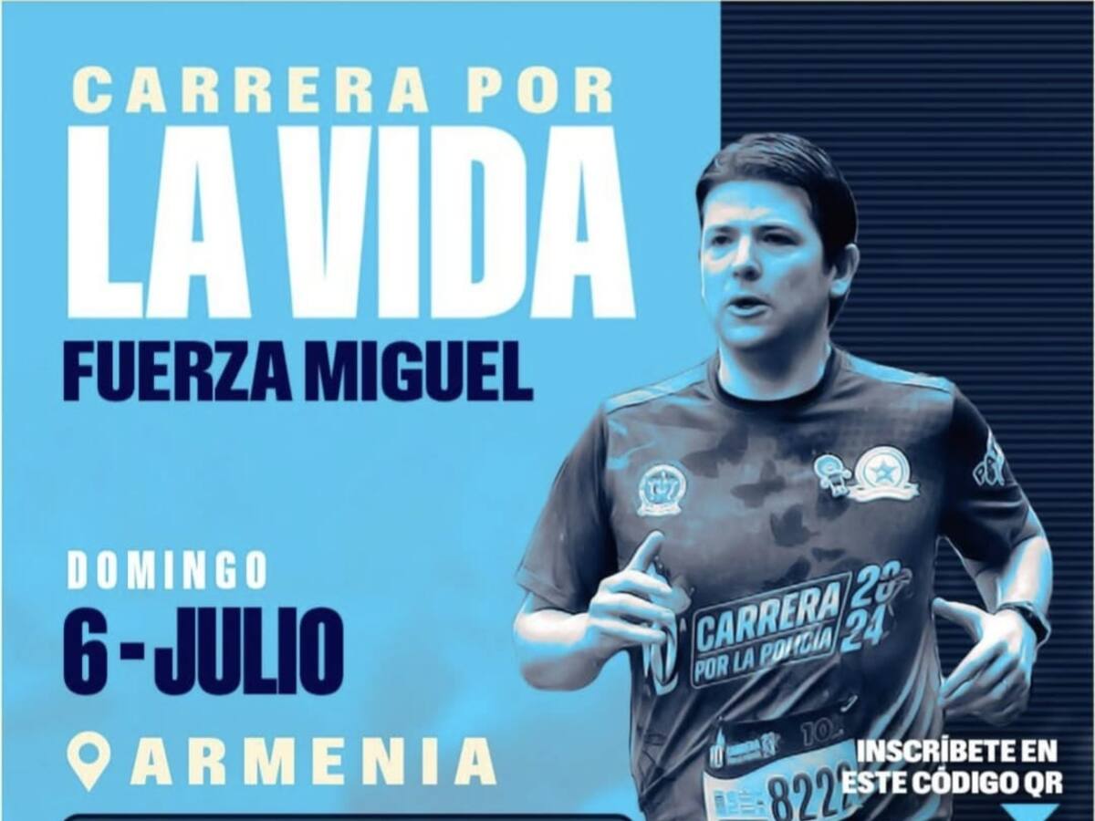 Armenia se suma a la ‘carrera por la vida’ en pro de la recuperación del precandidato Miguel Uribe