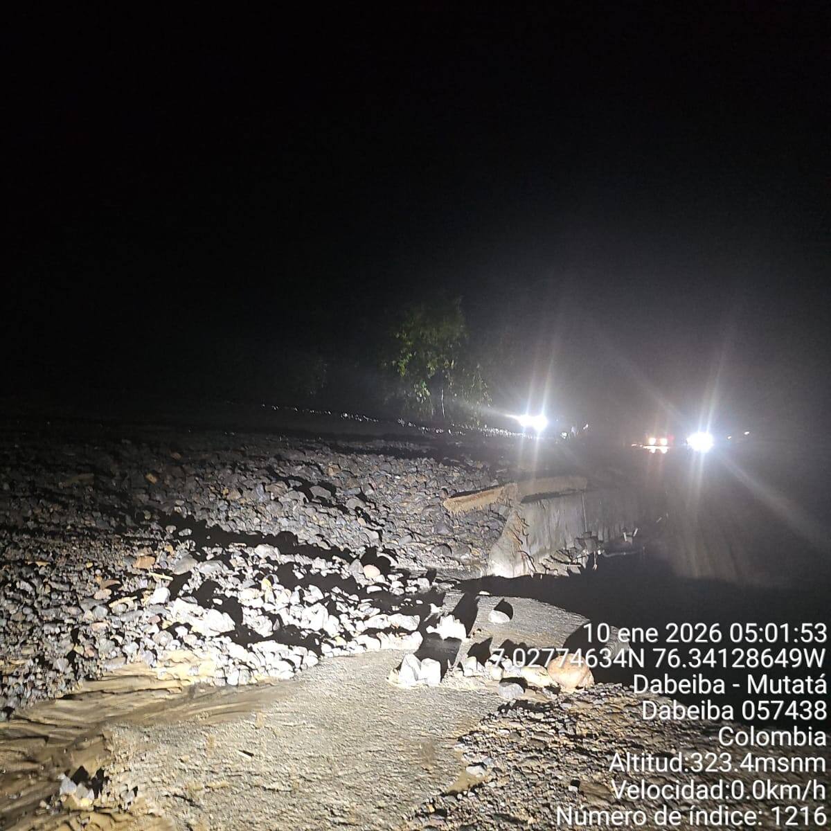 Habilitado a un carril la vía Medellín–Urabá entre Dabeiba y Mutatá sector Godo