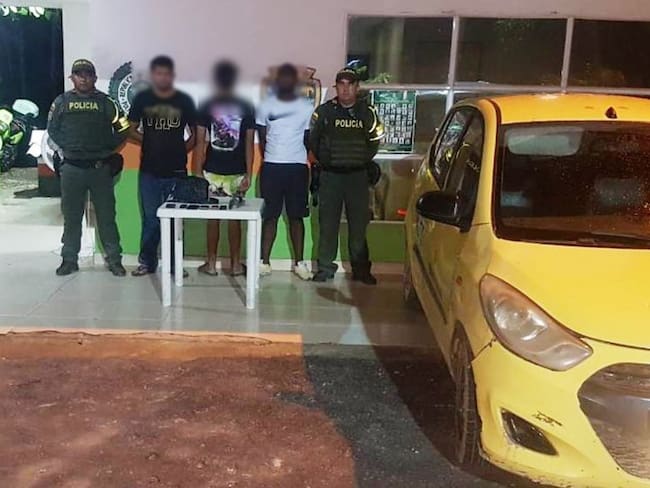 Banda de atracadores empleaba un taxi para hurtar en Cartagena