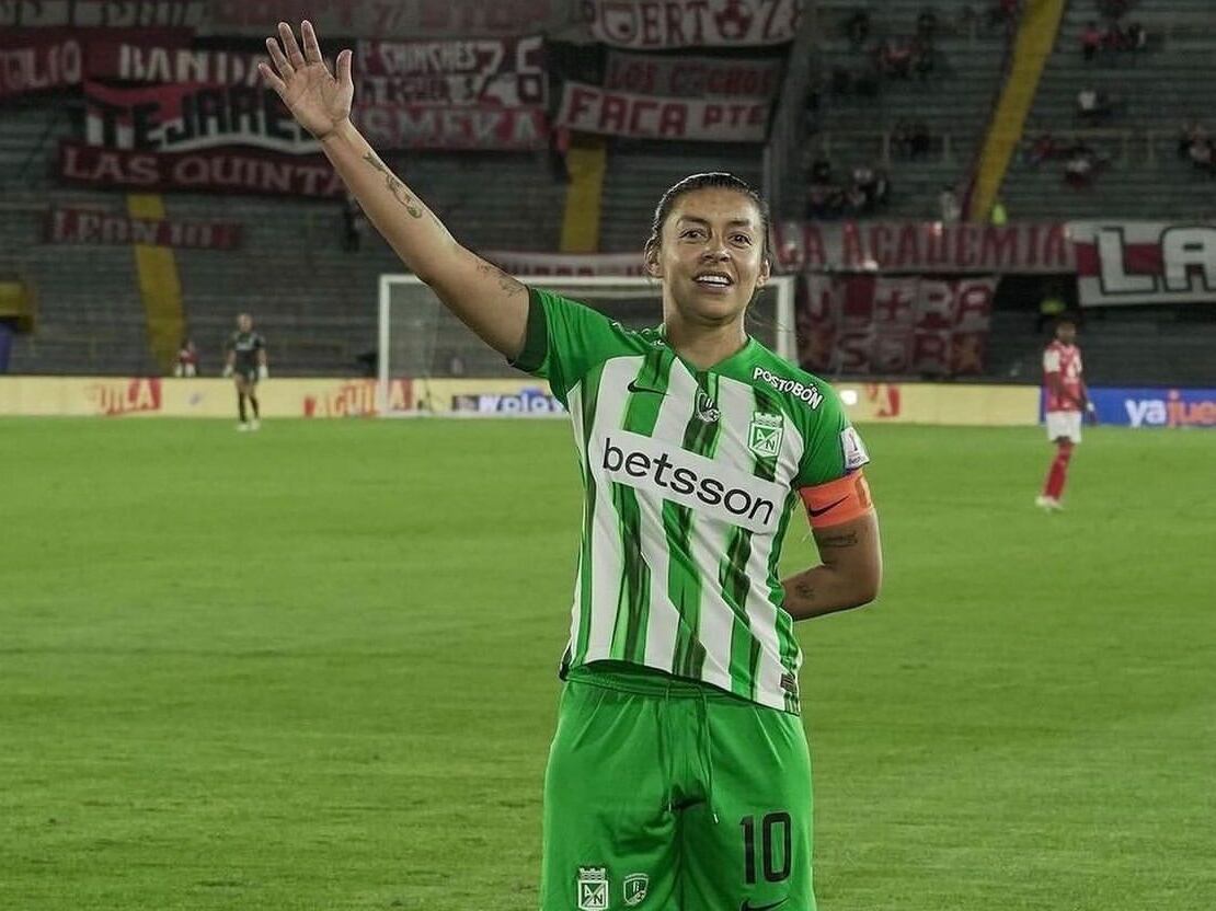 Yoreli Rincón jugando con Nacional en el pasado campeonato de la Liga femenina / Instagram de Yoreli Rincón.