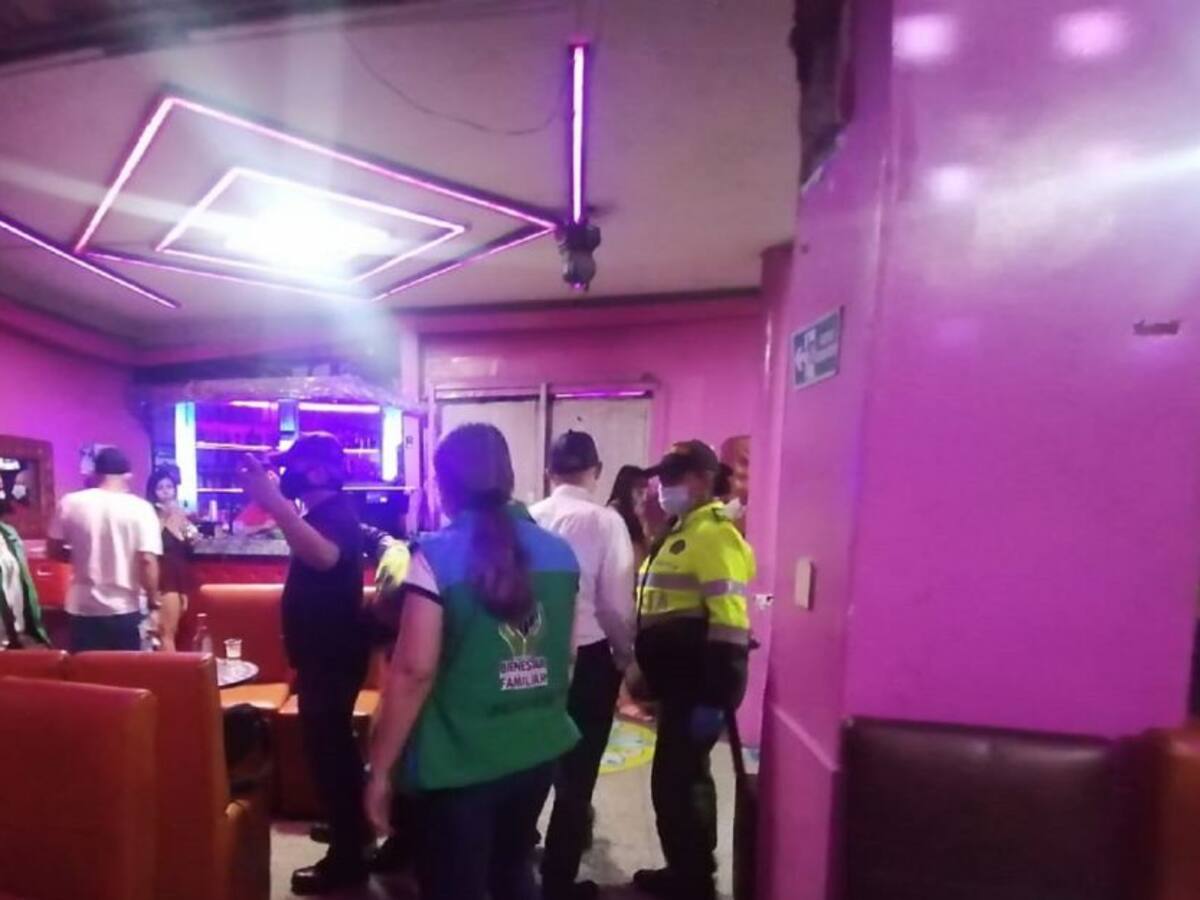 Cinco bares fueron cerrados en Ibagué por presencia de menores de edad