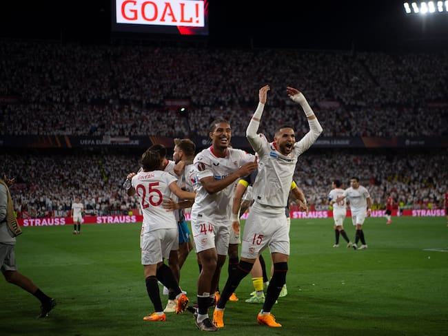 Sevilla goleó al Manchester United en la Europa League. (Photo by JORGE GUERRERO / AFP) (Photo by JORGE GUERRERO/AFP via Getty Images)