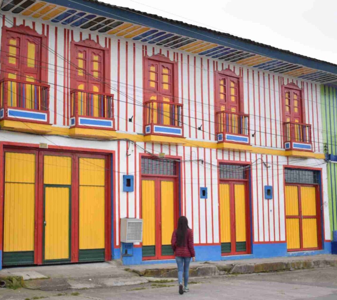 El municipio de Murillo en el norte del Tolima con sus características construcciones de tabla parada