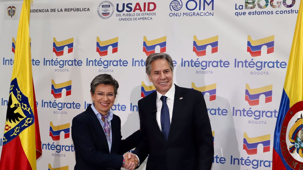 Antony Blinken resaltó atención a migrantes venezolanos en Bogotá