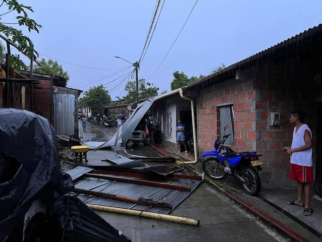 Las familias perdieron los techos de sus viviendas y enseres. Foto: Cortesía.