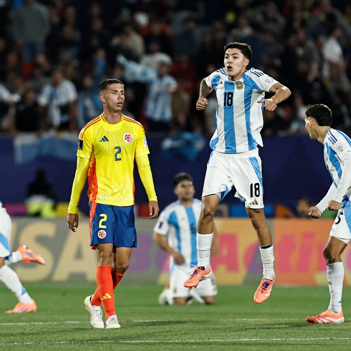¿Burla a Colombia? Polémica celebración de Argentina Sub-20 tras avanzar a la final del Mundial